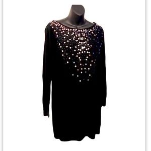 NEW Elementz Knitted Sequin Evening Dress. L